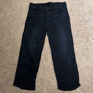 MOTHER Relaxed Black Jeans